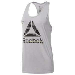 Reebok ACTIVCHILL Graphic Muskelshirt Damen - Grau - DE 795-WKM